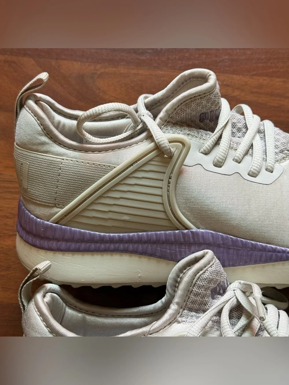 Puma Pacer Next Cage ST2 size 9.5 sneakers silver gray lavender women's shoes